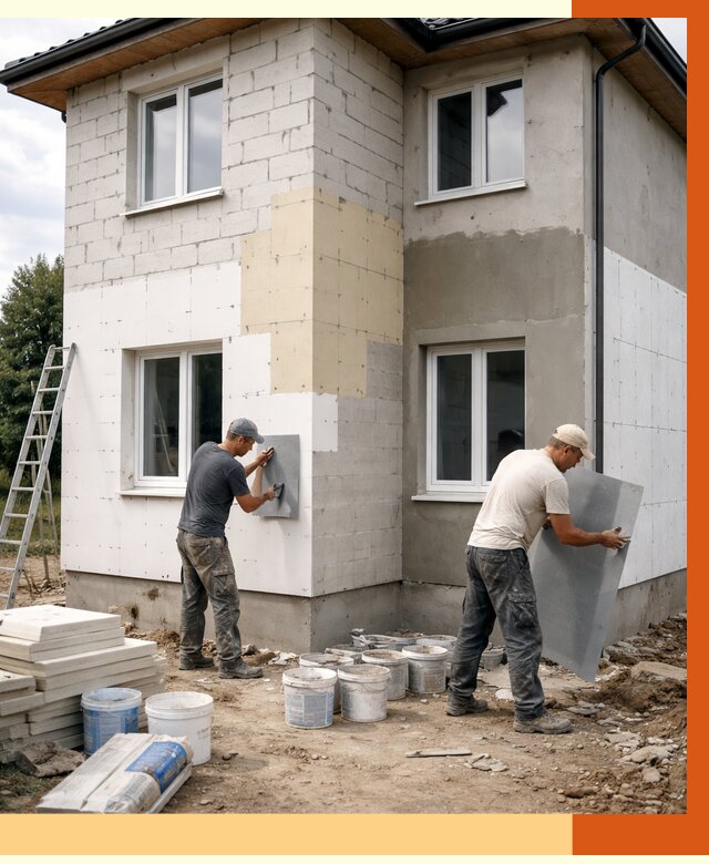 Утепление дома из газобетона в Чебаркуле от 4510 руб./м² — заказать у ТепломастерЧбр